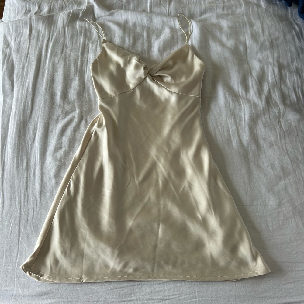 Princess Polly Cream Mini Dress